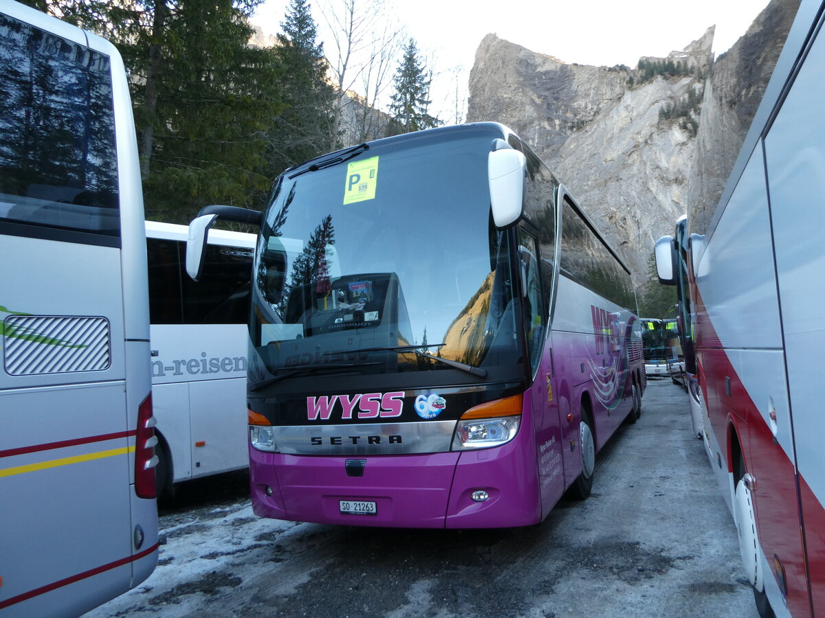 (244'684) - Wyss, Boningen - Nr. 50/SO 21'263 - Setra am 7. Januar 2023 in Adelboden, Unter dem Birg