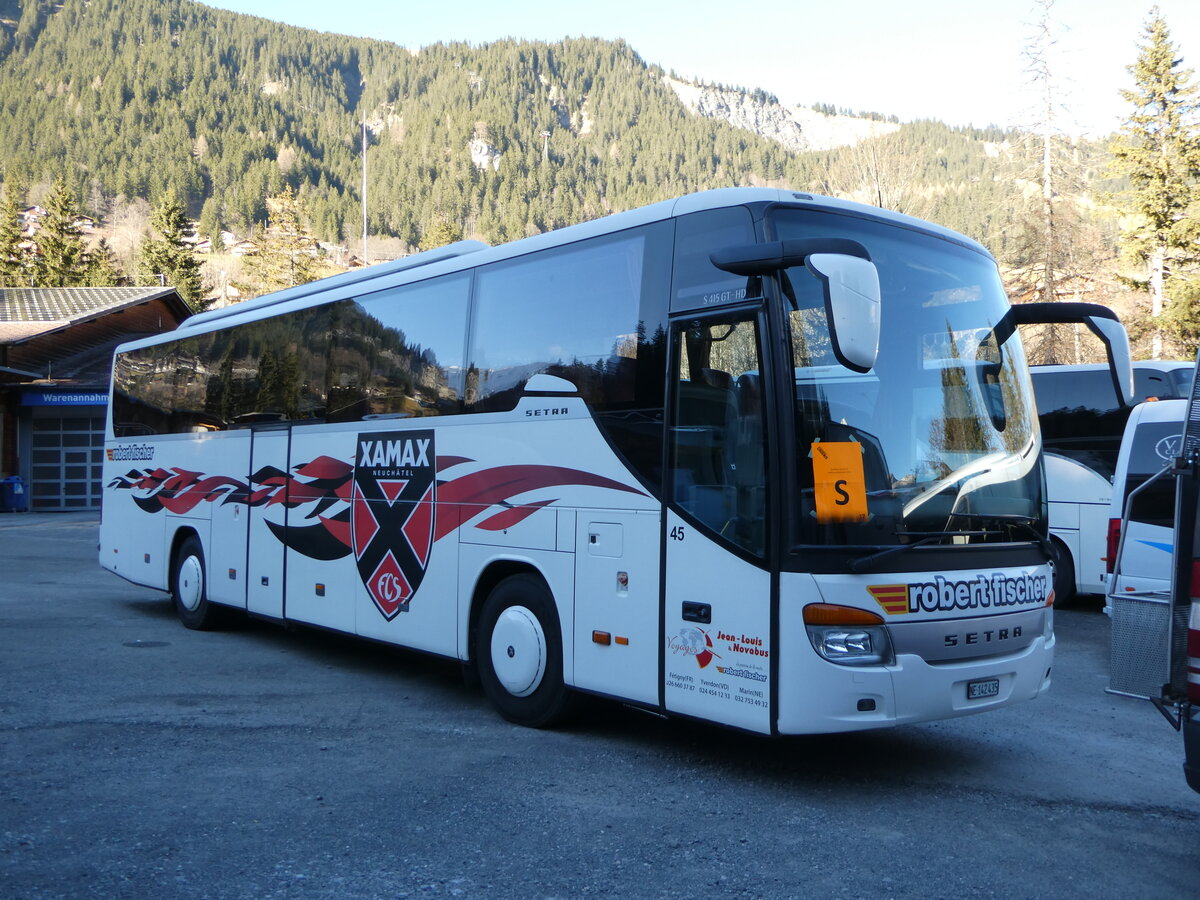 (244'756) - Jean-Louis, F�tigny - Nr. 45/NE 142'435 - Setra am 7. Januar 2023 in Adelboden, ASB