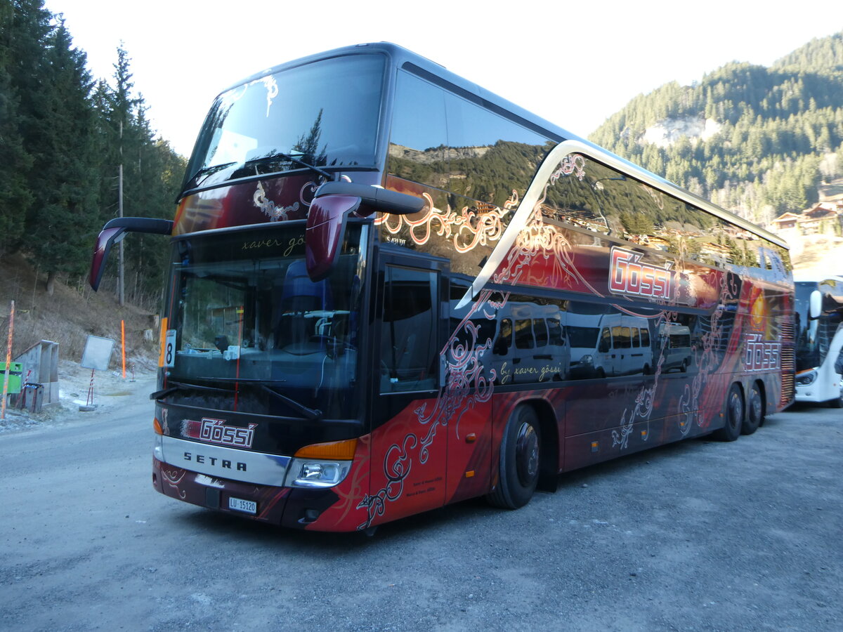 (244'769) - G�ssi, Horw - LU 15'120 - Setra am 7. Januar 2023 in Adelboden, ASB