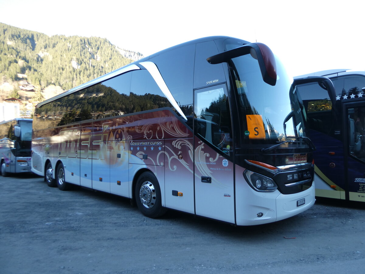 (244'795) - G�ssi, Horw - LU 183'829 - Setra am 7. Januar 2023 in Adelboden, ASB
