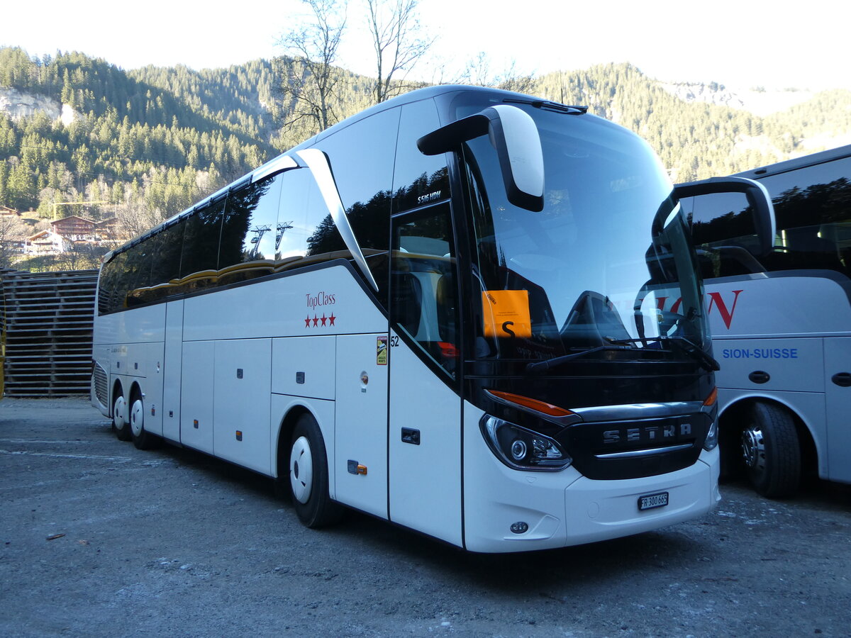 (244'821) - Jean-Louis, F�tigny - Nr. 52/FR 300'665 - Setra am 7. Januar 2023 in Adelboden, ASB 