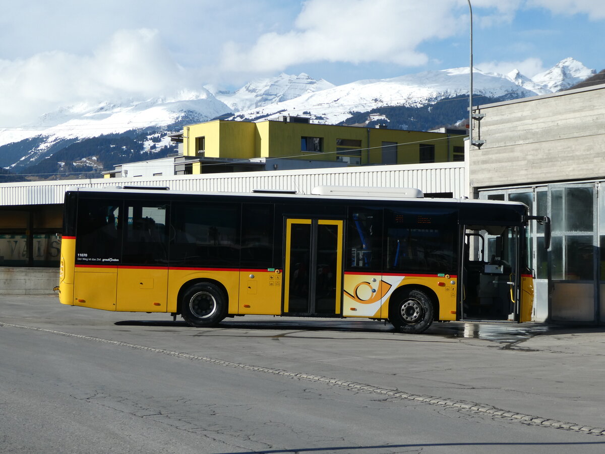 (245'122) - PostAuto Graub�nden - Nr. 51/GR 150'540/PID 11'070 - Volvo (ex Buchli, Versam) am 18. Januar 2023 in Ilanz, Garage