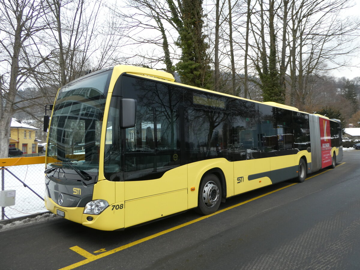 (245'441) - STI Thun - Nr. 708/BE 865'708 - Mercedes am 28. Januar 2023 bei der Schiffl�ndte Thun