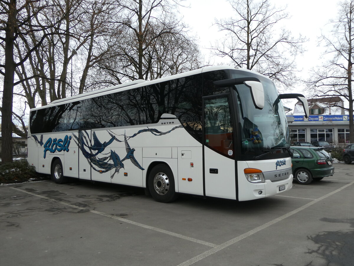 (245'532) - R�sli, Winterthur - ZH 629'140 - Setra am 29. Januar 2023 in Thun, Grabengut