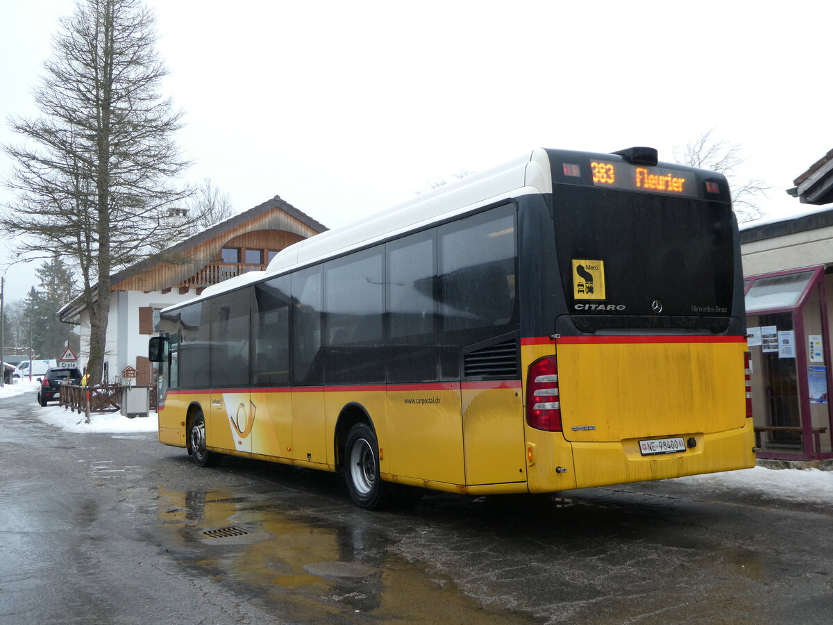 (245'669) - CarPostal Ouest - NE 98'400/PID 5187 - Mercede am 2. Februar 2023 in La Br�vine, Post