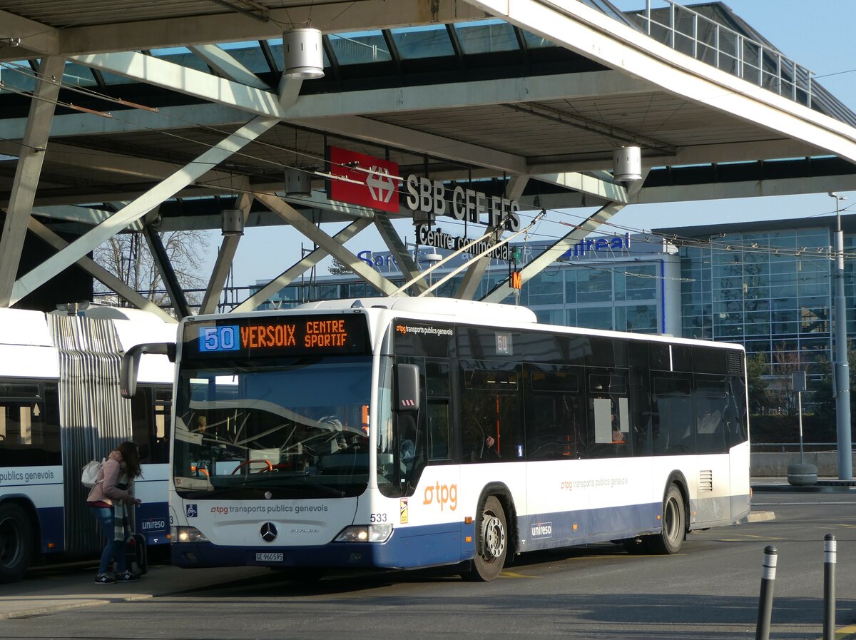 (245'985) - TPG Gen�ve - Nr. 533/GE 960'595 - Mercedes am 9. Februar 2023 in Gen�ve, A�roport