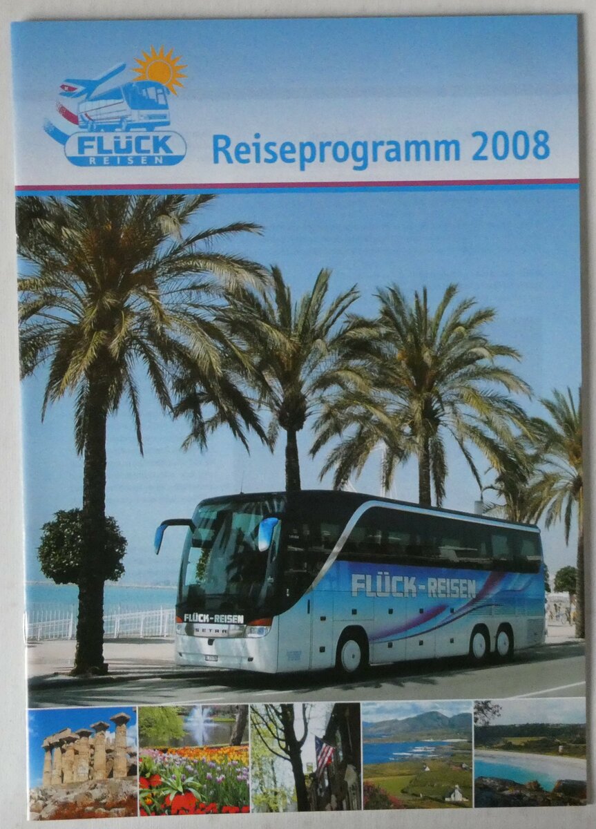 (246'062) - Fl�ck Reisen-Reiseprogramm 2008 am 12. Februar 2023 in Thun (Vorderseite)