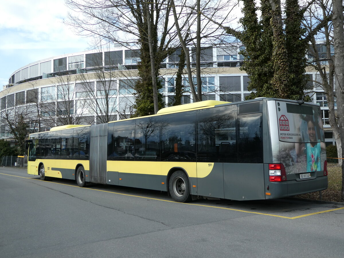 (246'378) - STI Thun - Nr. 140/BE 801'140 - MAN am 23. Februar 2023 bei der Schiffl�ndte Thun