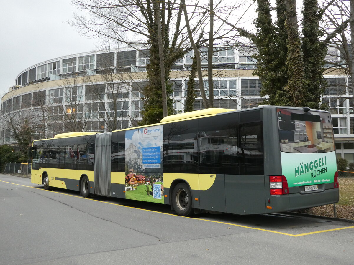 (246'629) - STI Thun - Nr. 144/BE 801'144 - MAN am 25. Februar 2023 bei der Schiffl�ndte Thun