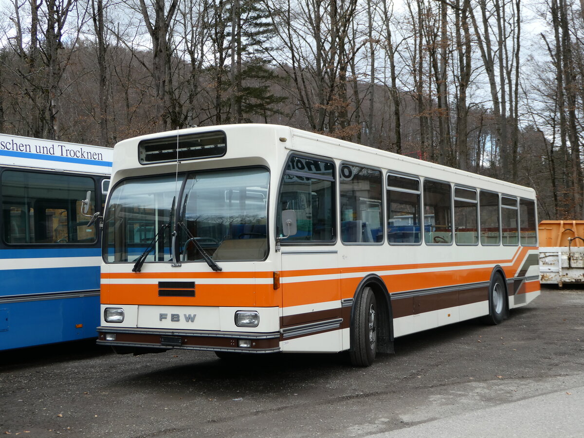 (246'659) - Wegm�ller, M�nsingen - FBW/R&J (ex Bamert, Wollerau) am 26. Februar 2023 in Oberburg, Ziegelgut