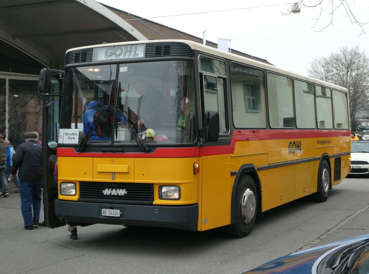 (246'771) - Gohl, Herzogenbuchsee - Nr. 11/BE 54'324 - NAW/Hess (ex Flury, Balm/PID 1653; ex Steiner, Altb�ron Nr. 11) am 2. M�rz 2023 in Thun, Expo