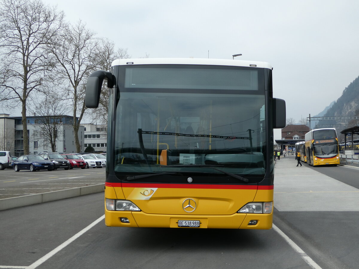 (246'780) - PostAuto Bern - BE 538'988/PID 5417 - Mercedes (ex BE 637'781) am 2. M�rz 2023 beim Bahnhof Interlaken Ost