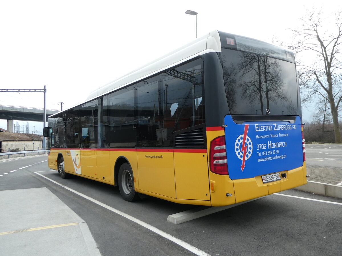 (246'781) - PostAuto Bern - BE 538'988/PID 5417 - Mercedes (ex BE 637'781) am 2. M�rz 2023 beim Bahnhof Interlaken Ost