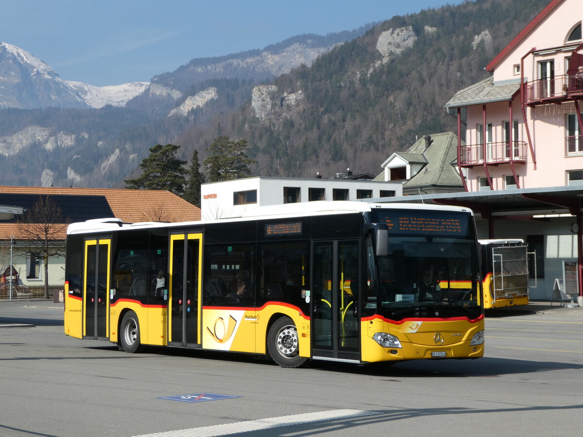 (246'793) - PostAuto Bern - BE 610'540/PID 11'404 - Mercedes am 2. M�rz 2023 beim Bahnhof Meiringen
