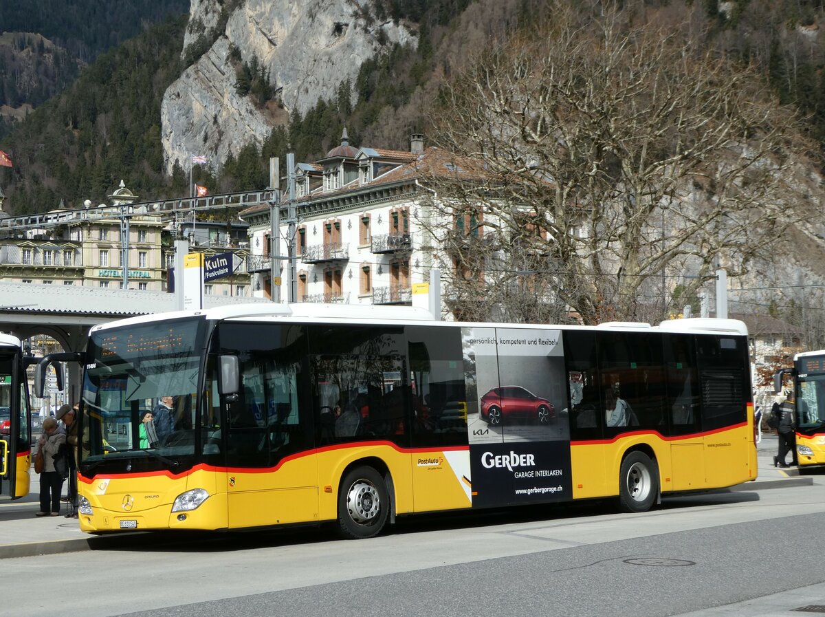 (247'172) - PostAuto Bern - BE 610'540/PID 11'404 - Mercedes am 13. M�rz 2023 beim Bahnhof Interlaken West