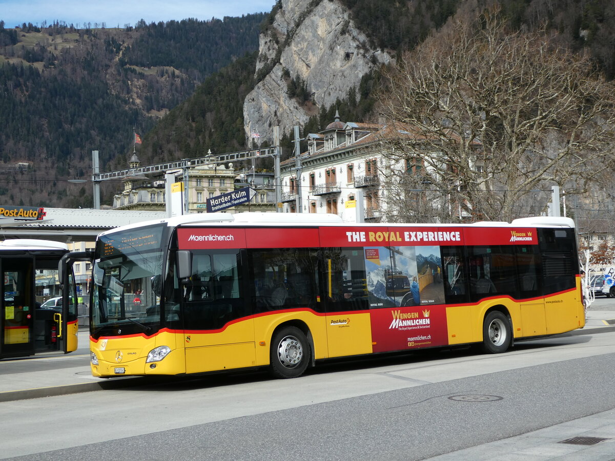 (247'174) - PostAuto Bern - BE 610'541/PID 11'685 - Mercedes am 13. M�rz 2023 beim Bahnhof Interlaken West