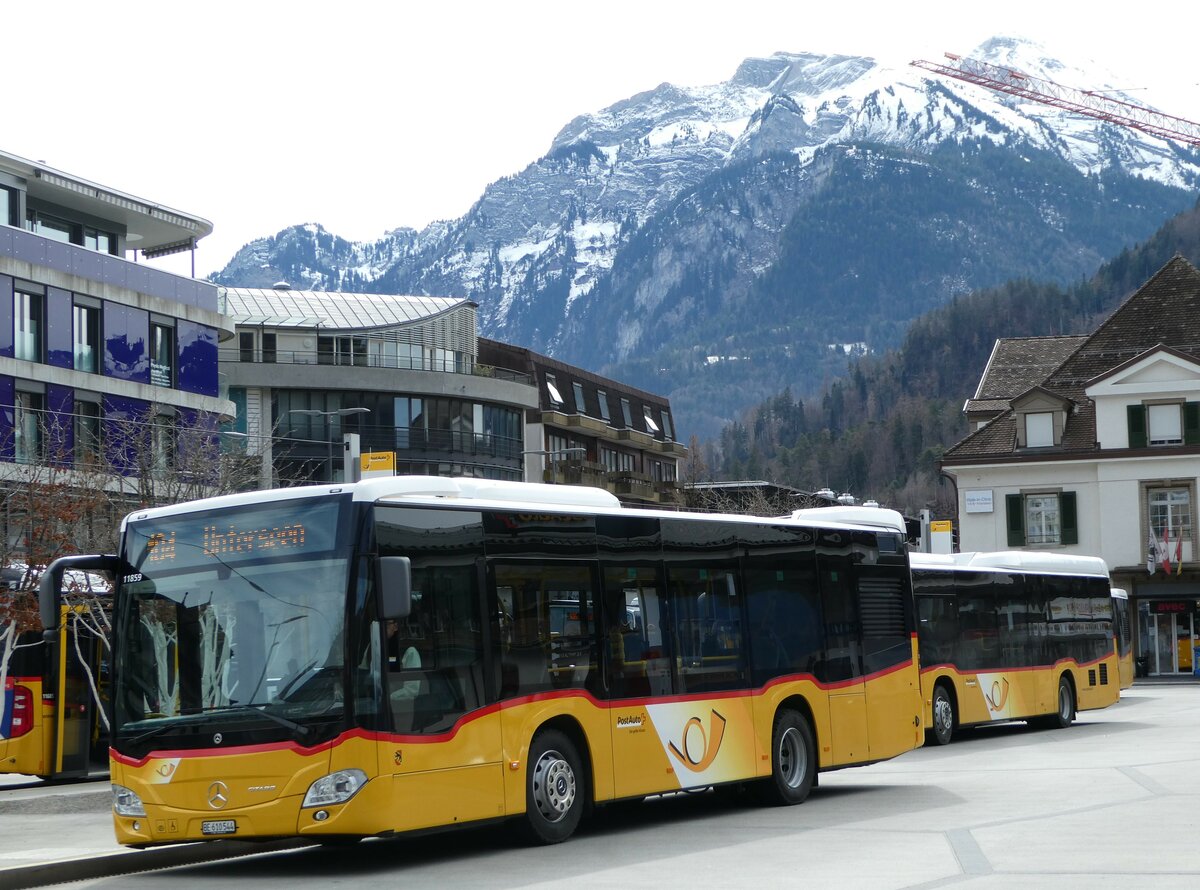 (247'176) - PostAuto Bern - BE 610'544/PID 11'859 - Mercedes am 13. M�rz 2023 beim Bahnhof Interlaken West