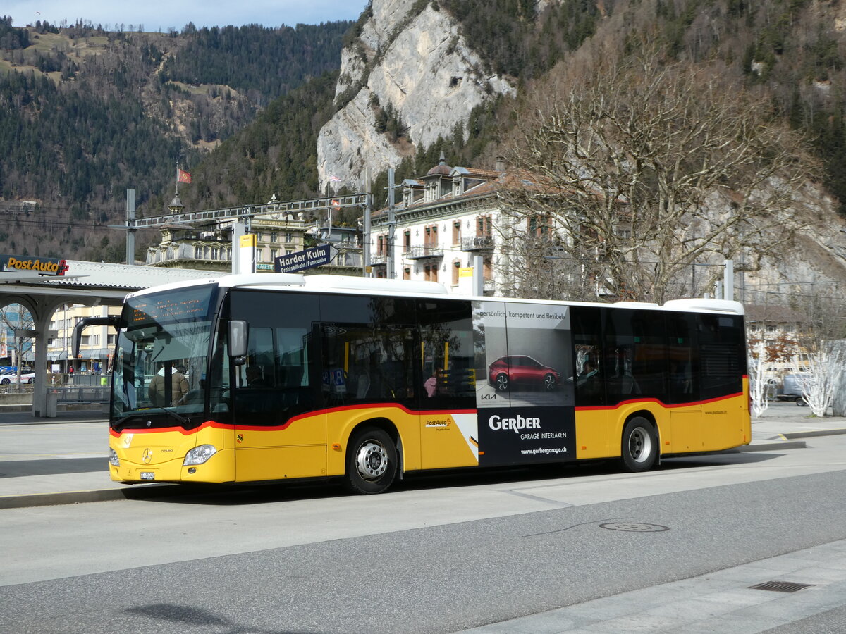 (247'185) - PostAuto Bern - BE 610'540/PID 11'404 - Mercedes am 13. M�rz 2023 beim Bahnhof Interlaken West