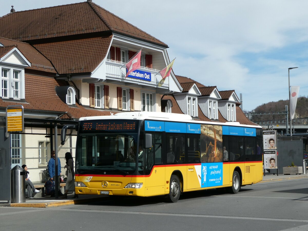 (247'195) - PostAuto Bern - BE 610'539/PID 5270 - Mercedes (ex BE 700'281; ex Schmocker, Stechelberg Nr. 2) am 13. M�rz 2023 beim Bahnhof Interlaken Ost