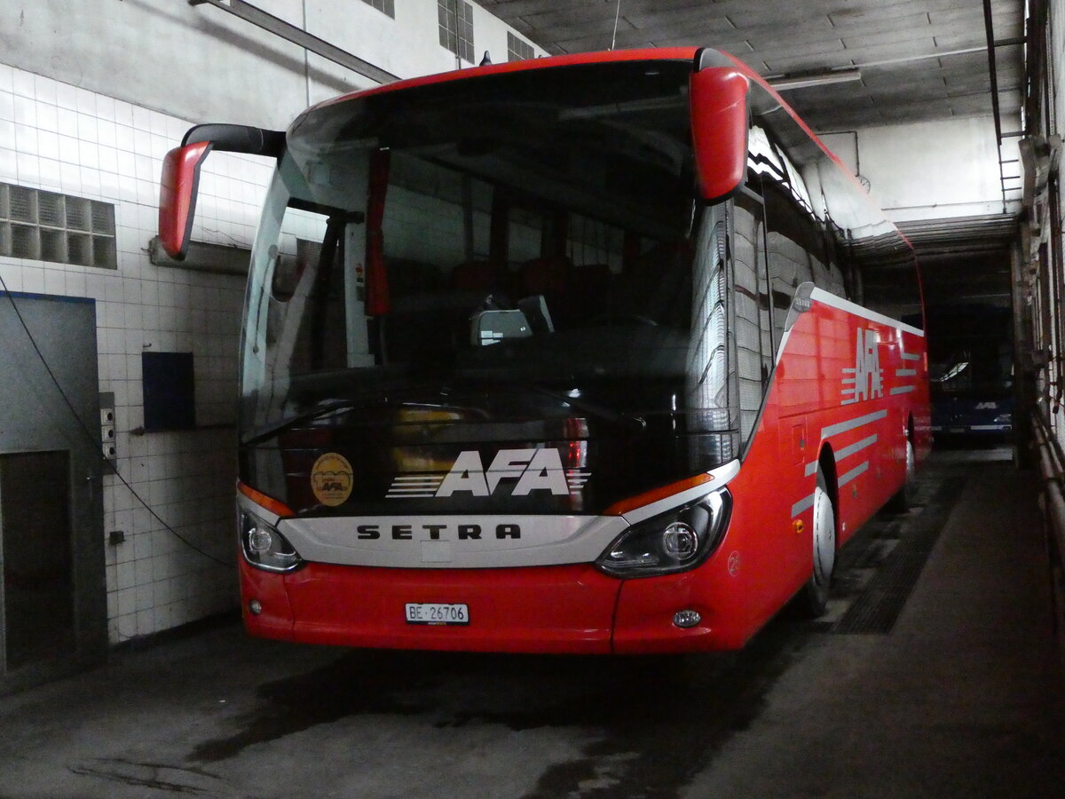 (247'206) - AFA Adelboden - Nr. 25/BE 26'706 - Setra am 14. M�rz 2023 in Adelboden, Busstation