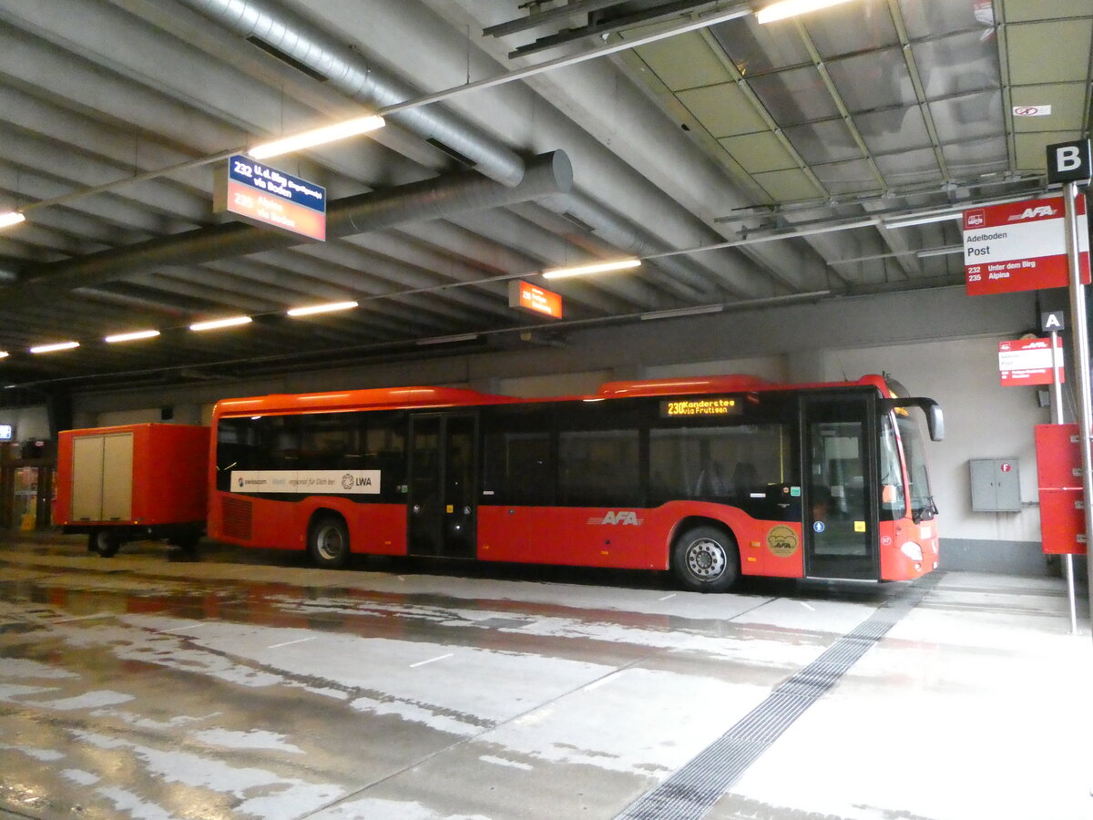 (247'210) - AFA Adelboden - Nr. 97/BE 823'927 - Mercedes am 14. M�rz 2023 in Adelboden, Busstation
