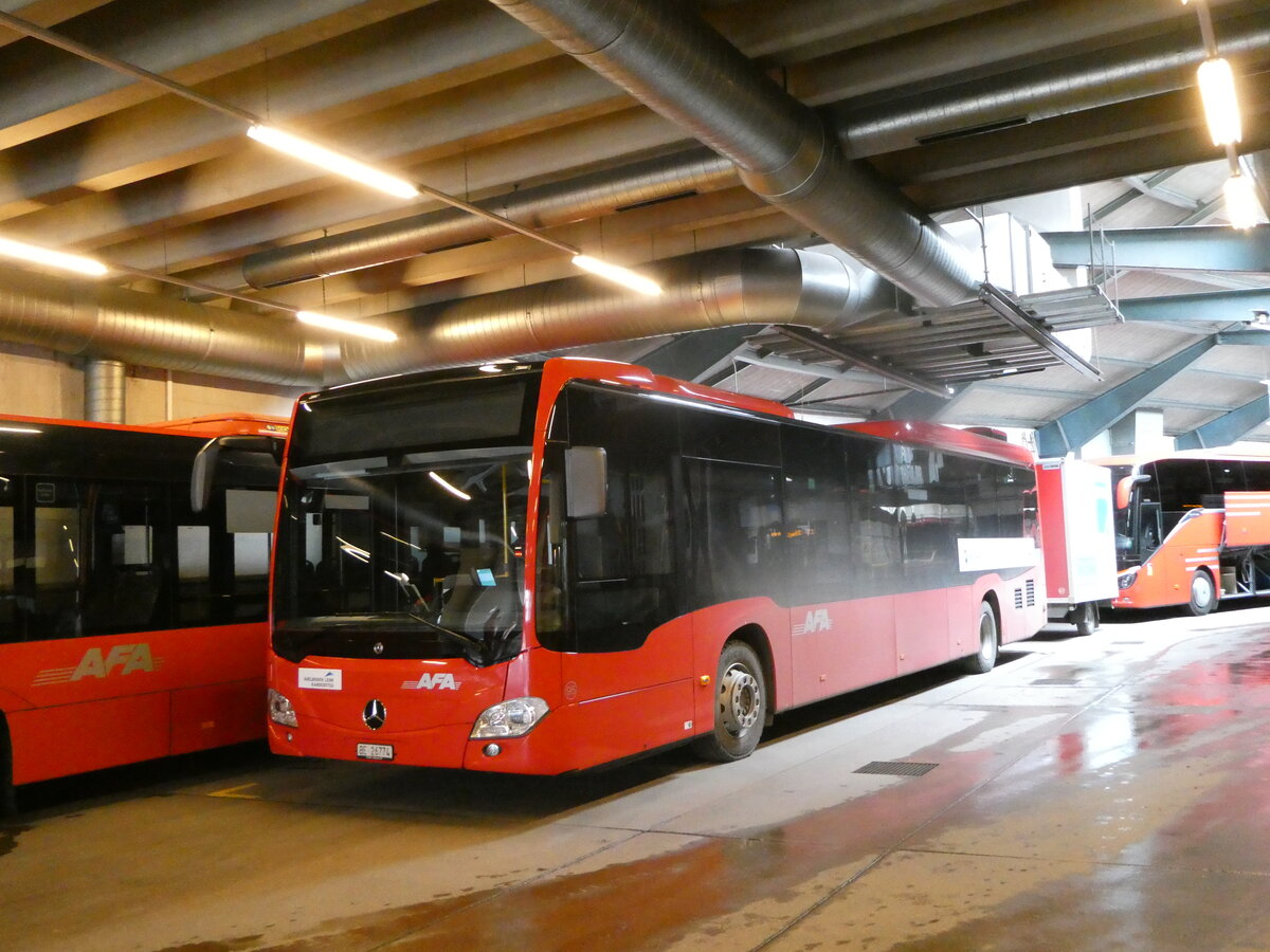 (247'211) - AFA Adelboden - Nr. 95/BE 26'774 - Mercedes am 14. M�rz 2023 in Adelboden, Busstation