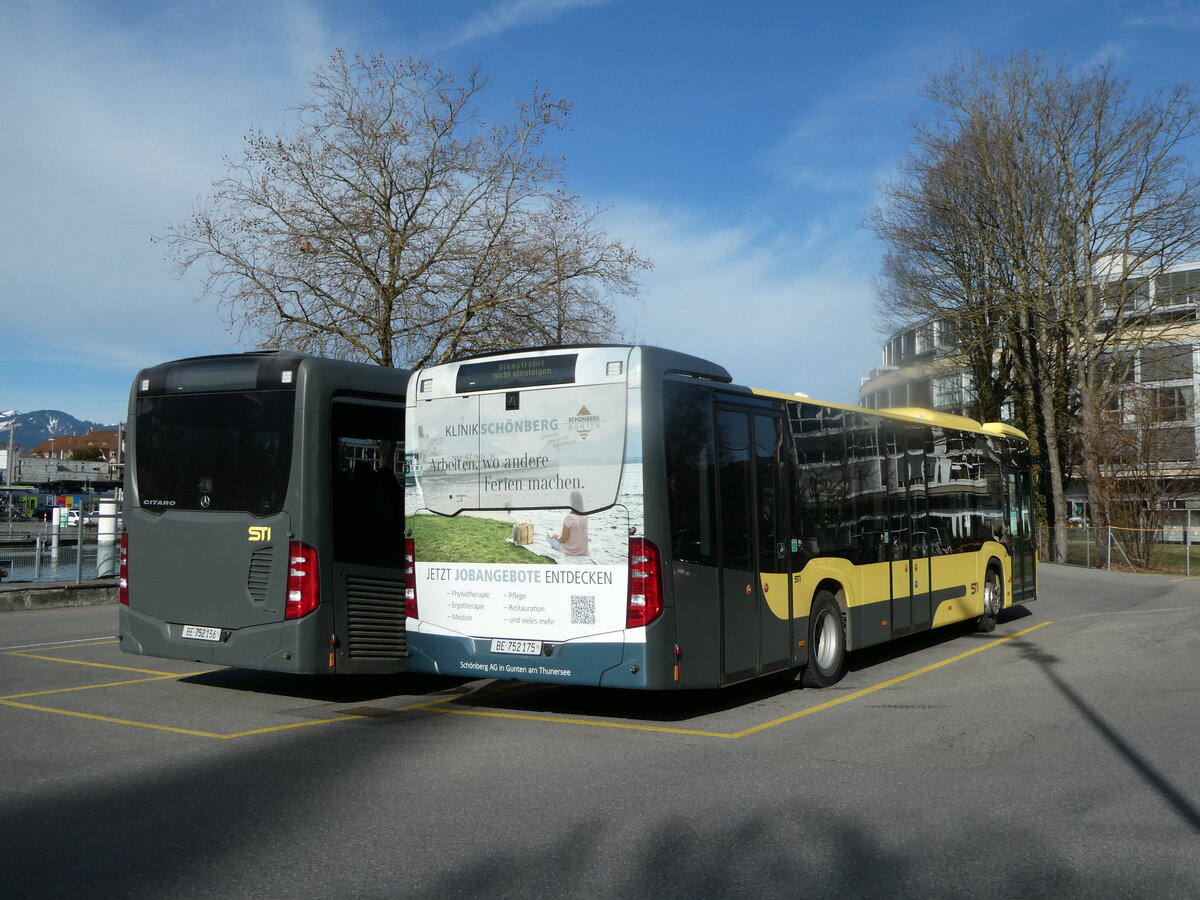 (247'220) - STI Thun - Nr. 175/BE 752'175 - Mercedes am 16. M�rz 2023 bei der Schiffl�ndte Thun