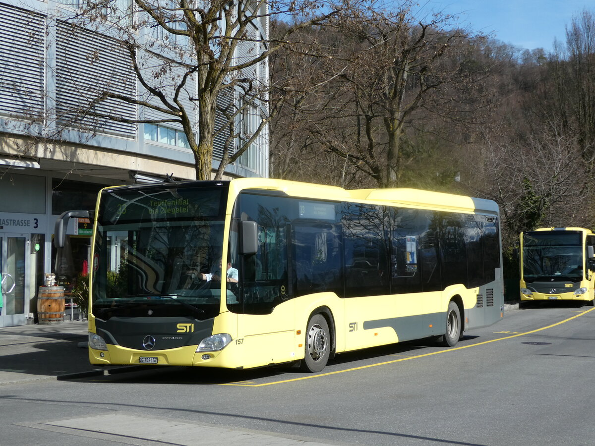 (247'286) - STI Thun - Nr. 157/BE 752'157 - Mercedes am 16. M�rz 2023 bei der Schiffl�ndte Thun