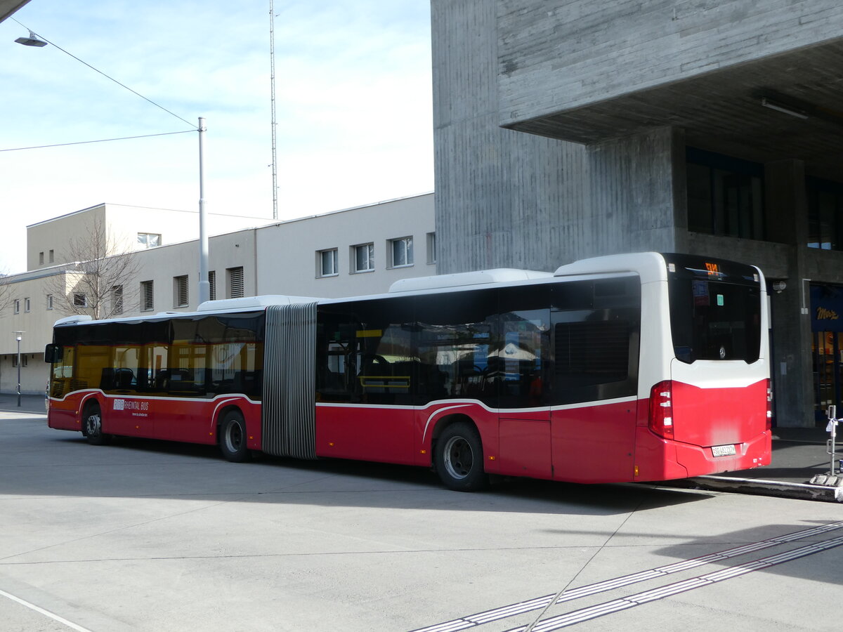 (247'304) - RTB Alstst�tten - Nr. 921/SG 482'217 - Mercedes (ex Wiener Linien, A-Wien Nr. 8725) am 17. M�rz 2023 beim Bahnhof Buchs