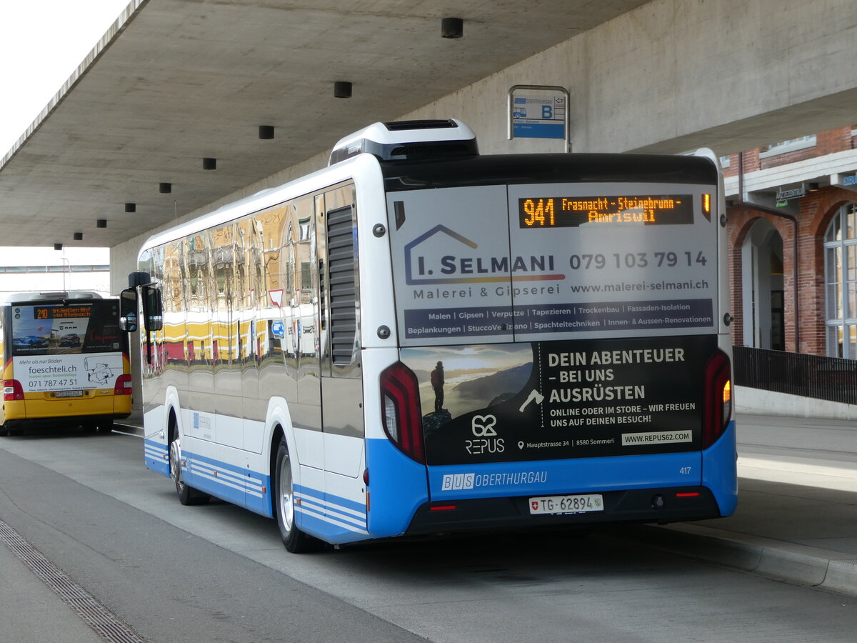 (247'339) - BOTG Amriswil - Nr. 417/TG 62'894 - MAN am 17. M�rz 2023 in Arbon, Bushof