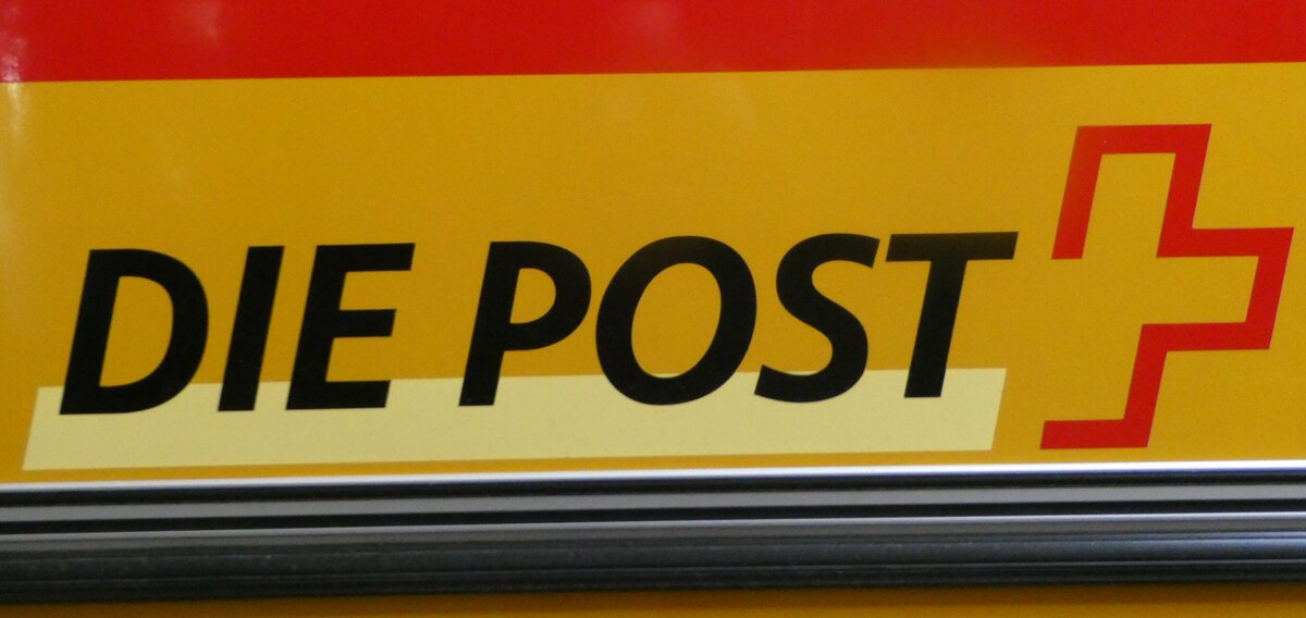 (247'371) - Beschriftung - DIE POST - am 17. M�rz 2023 in Arbon, Saurermuseum Depot