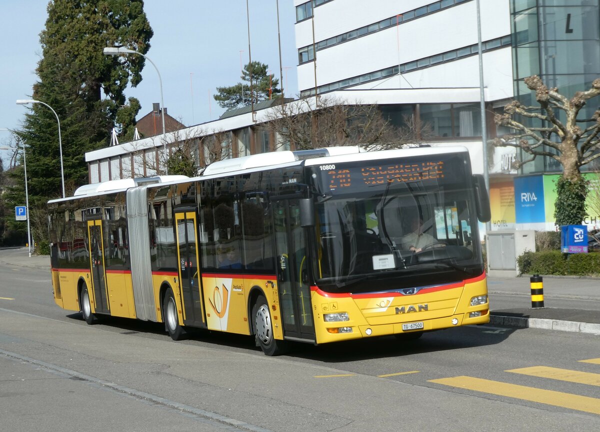 (247'379) - Eurobus, Arbon - Nr. 9/TG 67'500/PID 10'800 - MAN am 17. M�rz 2023 beim Bahnhof Arbon