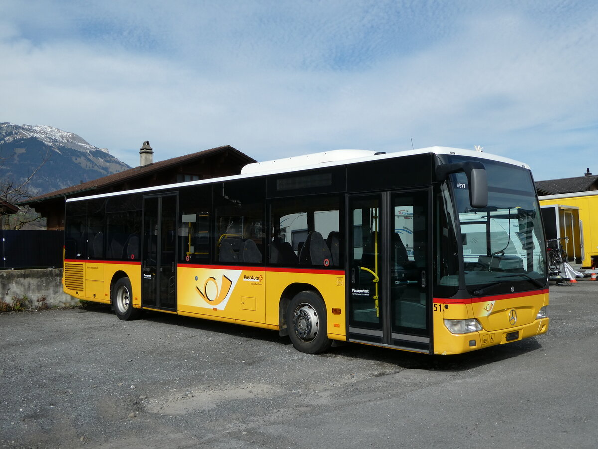 (247'440) - PostAuto Zentralschweiz - Nr. 51/PID 4917 - Mercedes (ex Nr. 29; ex Thepra, Stans Nr. 29) am 18. M�rz 2023 in Sarnen, Garage