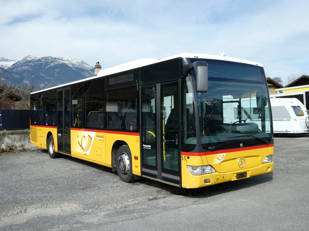 (247'441) - PostAuto Zentralschweiz - Nr. 51/PID 4917 - Mercedes (ex Nr. 29; ex Thepra, Stans Nr. 29) am 18. M�rz 2023 in Sarnen, Garage