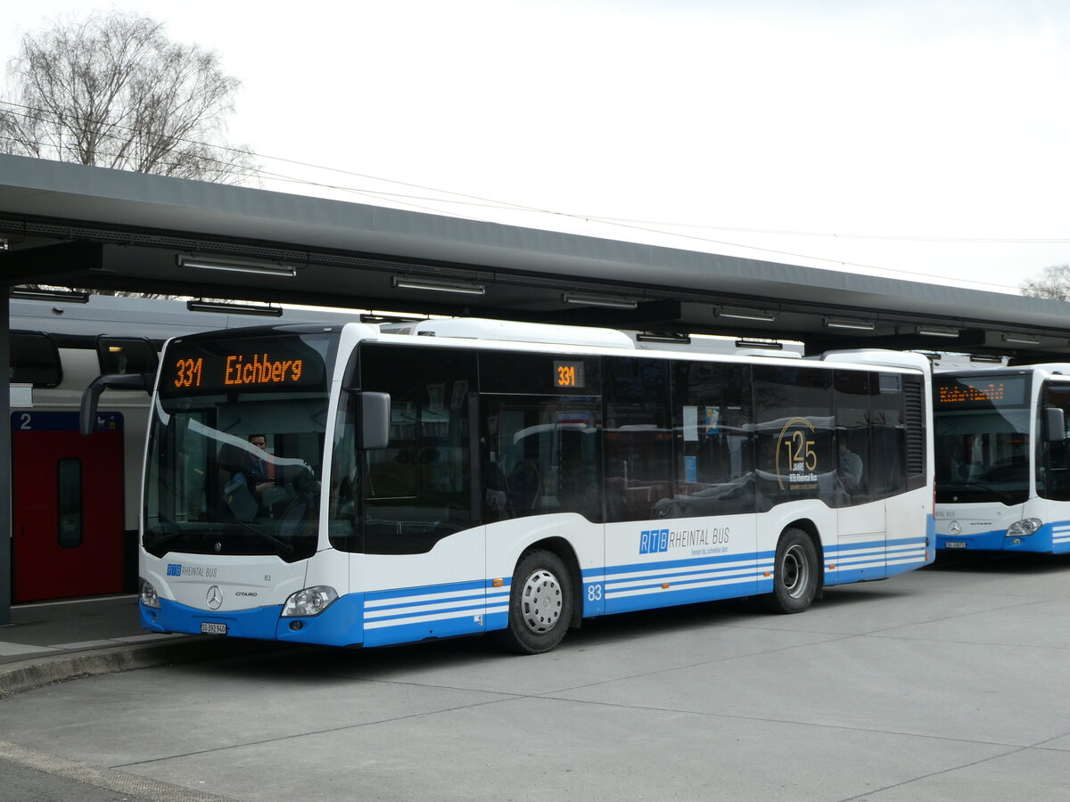 (247'522) - RTB Altst�tten - Nr. 83/SG 392'940 - Mercedes am 21. M�rz 2023 beim Bahnhof Altst�tten