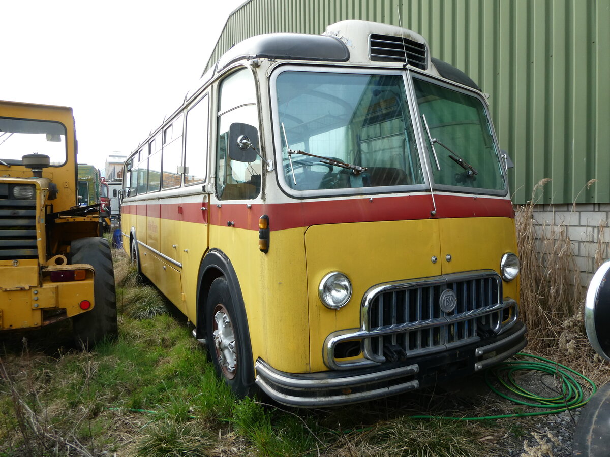 (247'532) - Kobelt, Marbach - FBW/Eggli (ex Gm�nder, Weissbad; ex P 24'024; ex P 21'524) am 21. M�rz 2023 in Marbach, Kobelt Nutzfahrzeuge