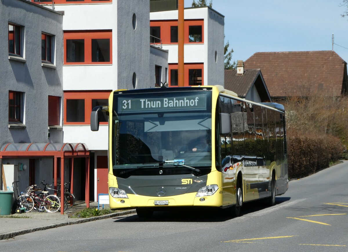 (247'556) - STI Thun - Nr. 414/BE 810'414 - Mercedes am 22. M�rz 2023 in Thun, Spital