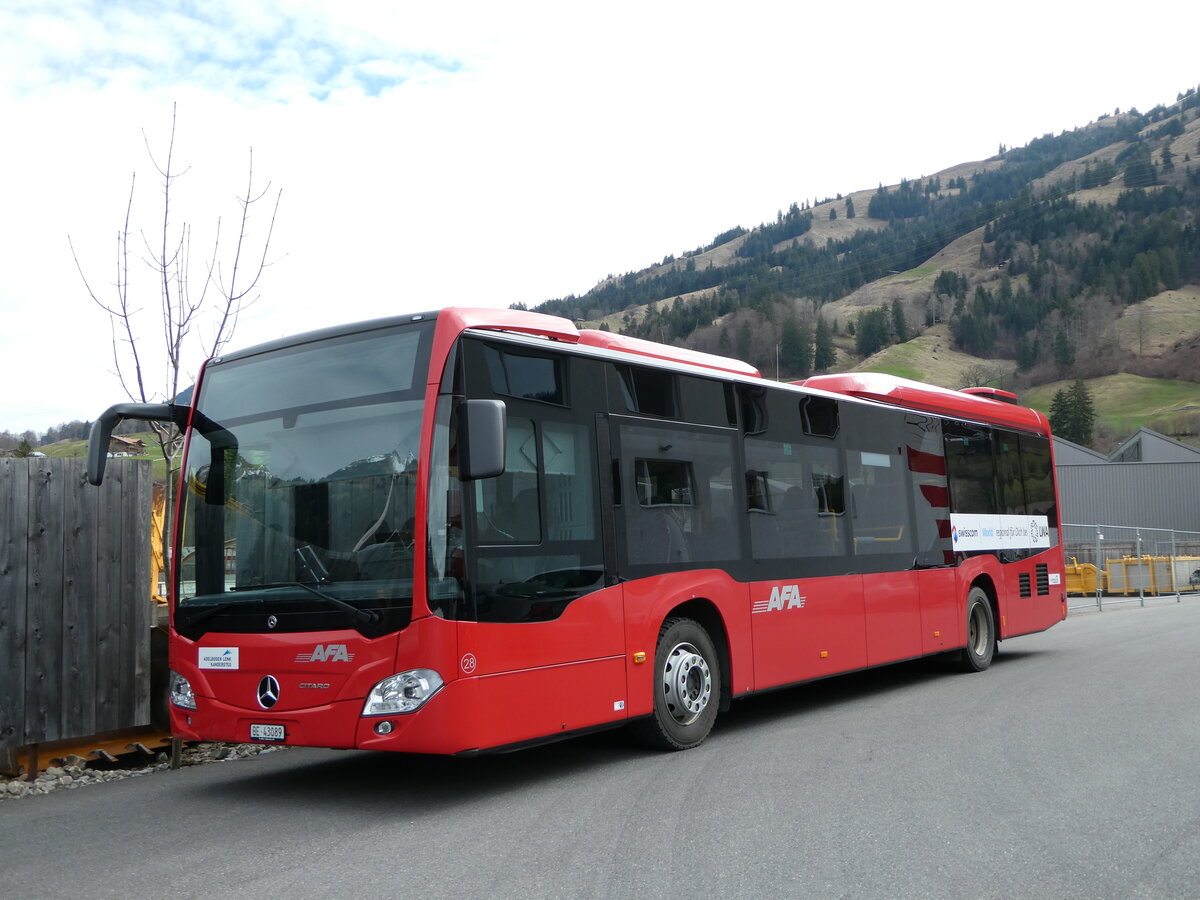 (247'564) - AFA Adelboden - Nr. 28/BE 43'089 - Mercedes am 23. M�rz 2023 in Frutigen, Garage