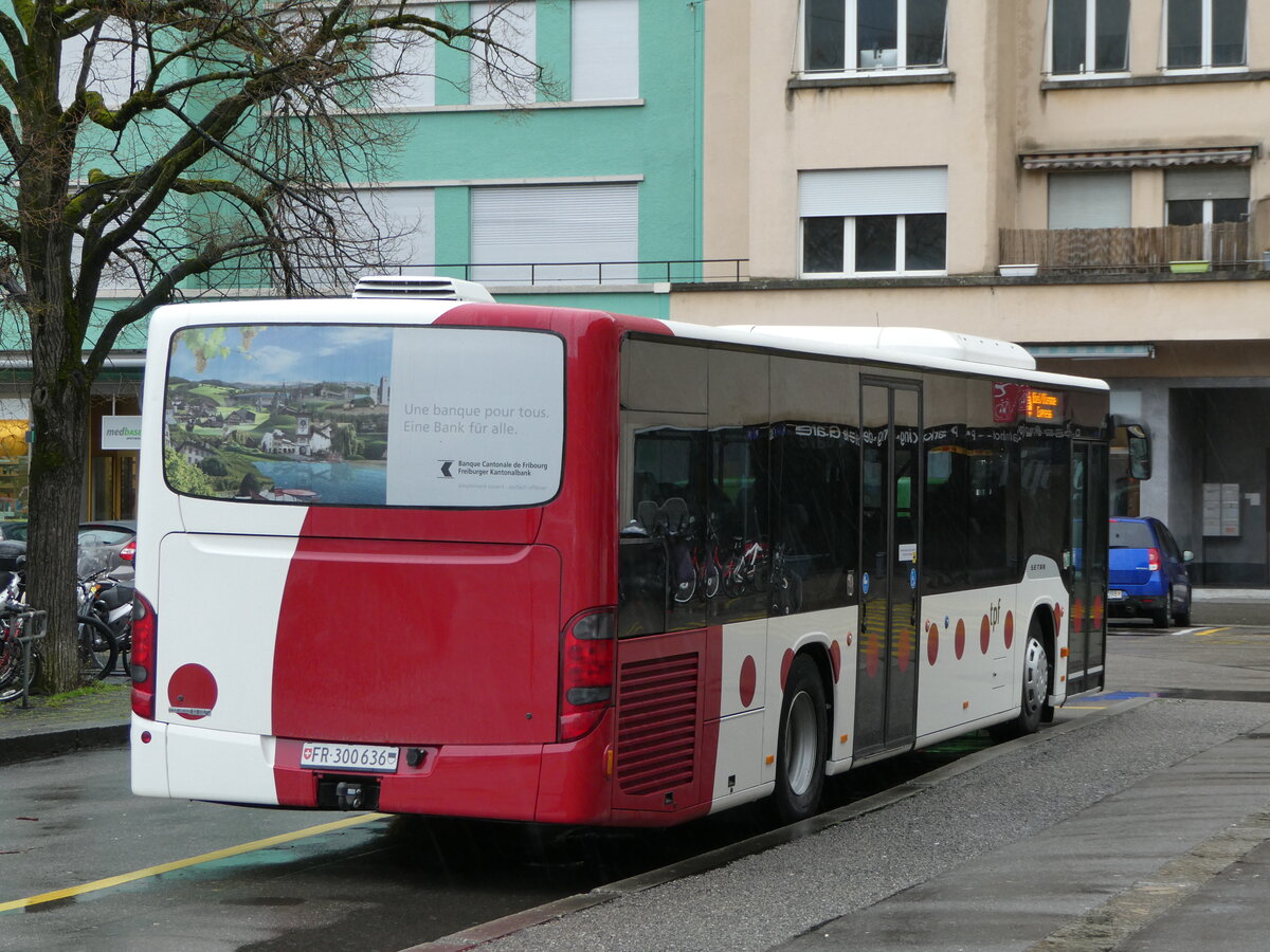 (247'603) - Wieland, Murten - Nr. 58/FR 300'636 - Setra am 25. M�rz 2023 beim Bahnhof Biel