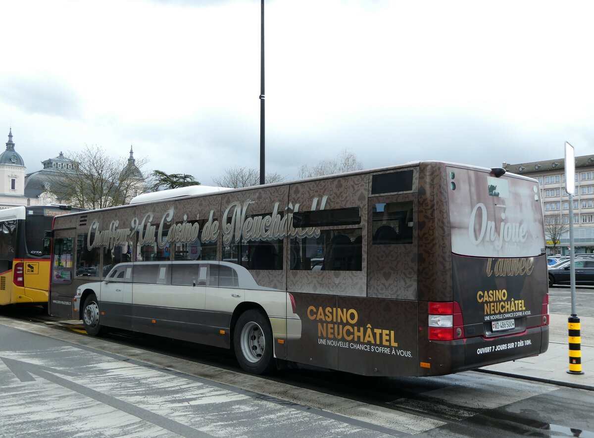 (247'639) - TRAVYS Yverdon - Nr. 223/VD 486'500 - MAN am 25. M�rz 2023 beim Bahnhof Yverdon