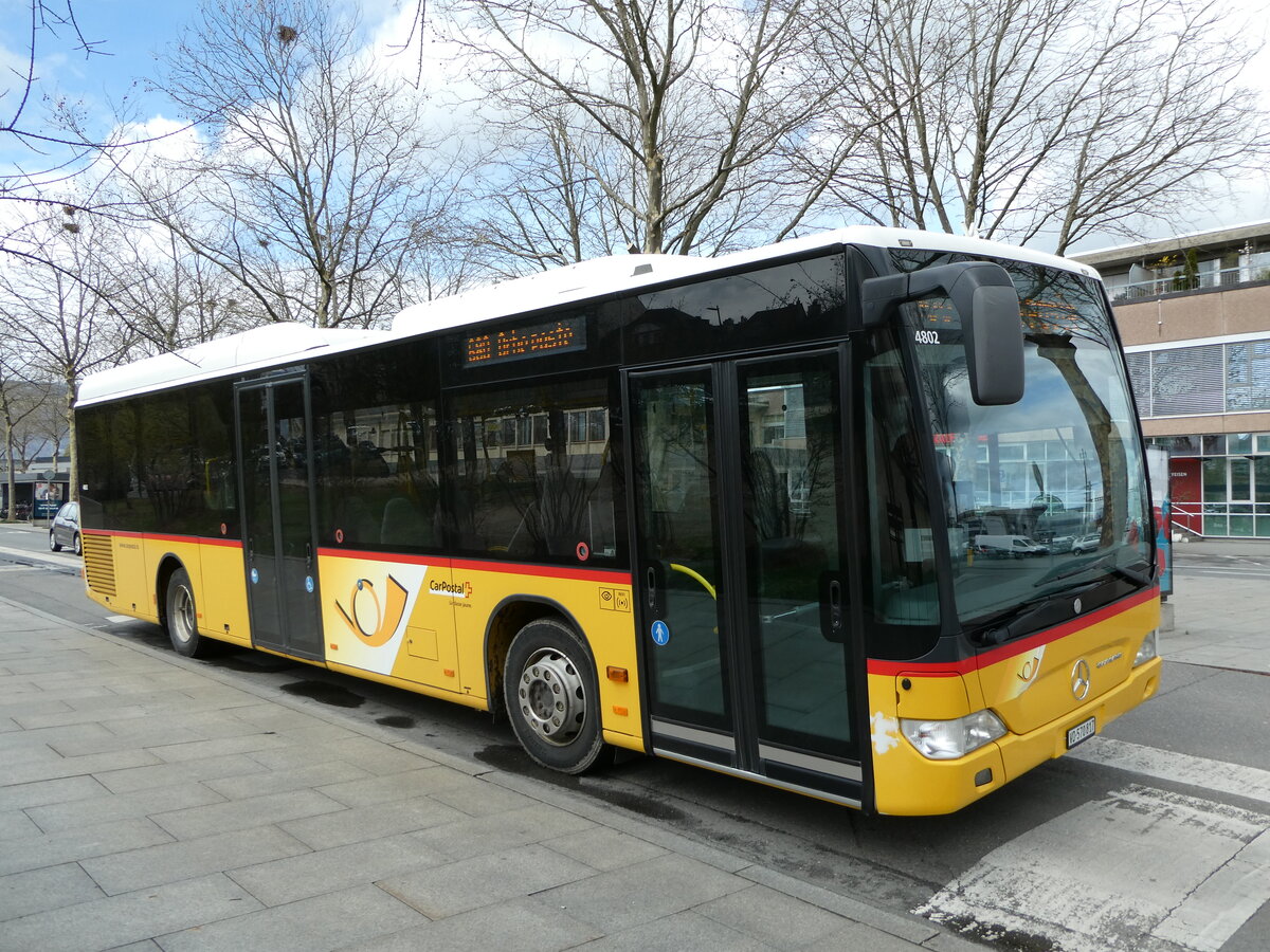 (247'642) - AVJ Les Bioux - VD 570'817/PID 4802 - Mercedes (ex CarPostal Ouest; ex SAPJV, L'Isle Nr. 61) am 25. M�rz 2023 beim Bahnhof Yverdon