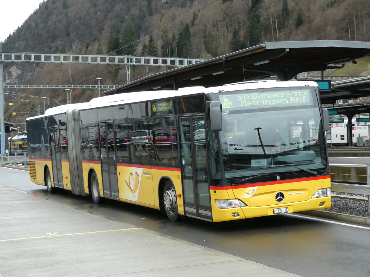 (247'738) - PostAuto Nordschweiz - AG 479'337/PID 4527 - Mercedes am 26. M�rz 2023 beim Bahnhof Interlaken Ost