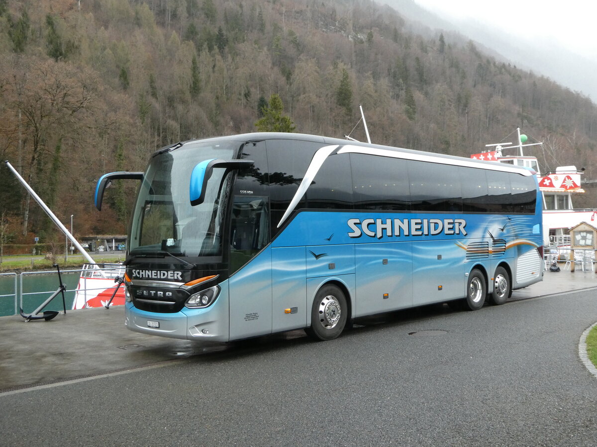 (247'743) - Schneider, Langendorf - SO 21'723 - Setra am 26. M�rz 2023 in Interlaken, Schiffl�ndte Ost