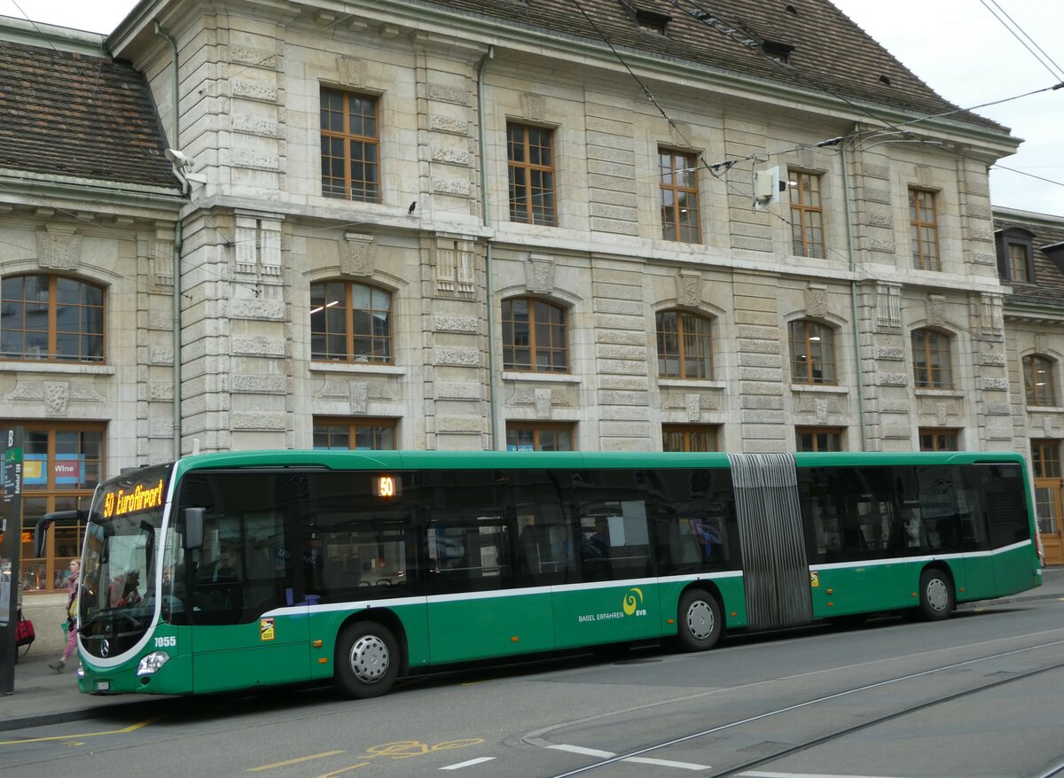 (247'843) - BVB Basel - Nr. 7055/BS 99'355 - Mercedes am 30. M�rz 2023 beim Bahnhof Basel