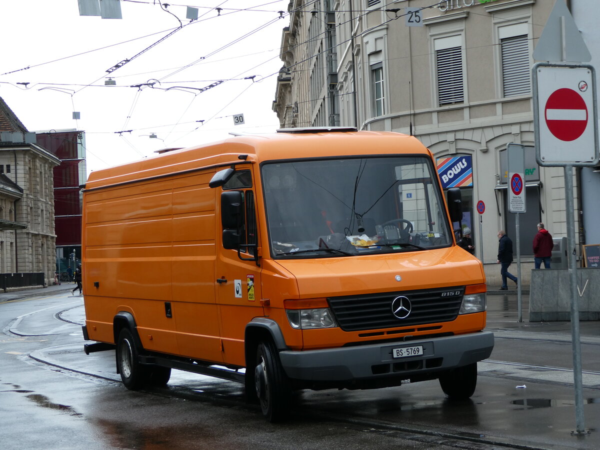 (247'853) - BVB Basel - Nr. 2836/BS 5769 - Mercedes am 30. M�rz 2023 beim Bahnhof Basel