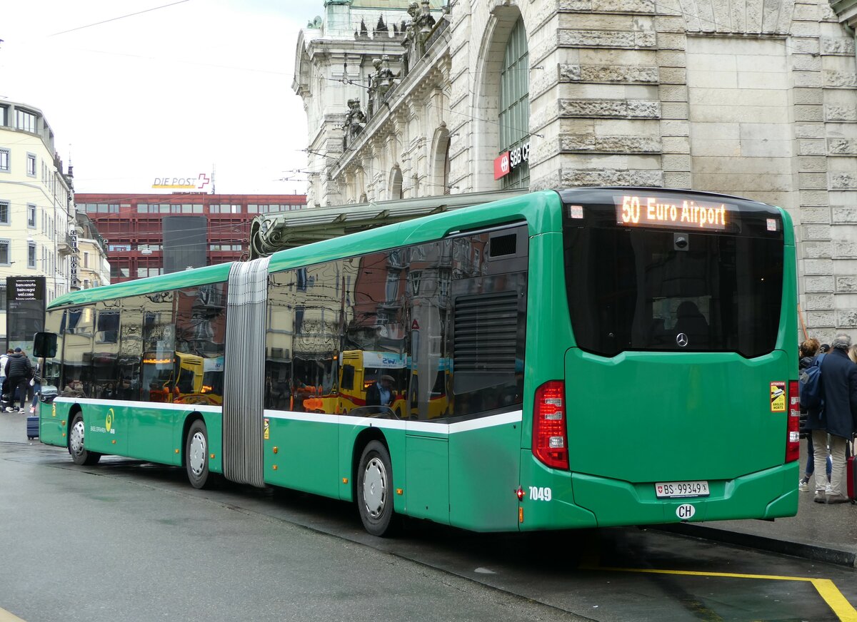 (247'868) - BVB Basel - Nr. 7049/BS 99'349 - Mercedes am 30. M�rz 2023 beim Bahnhof Basel