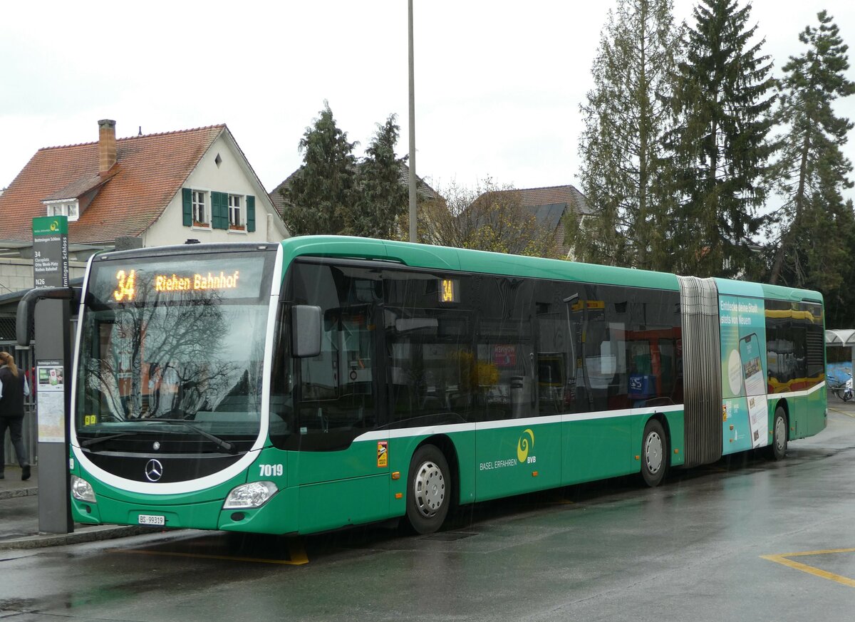 (247'874) - BVB Basel - Nr. 7019-BS 99'319 - Mercedes am 30. M�rz 2023 in Bottmingen, Schloss