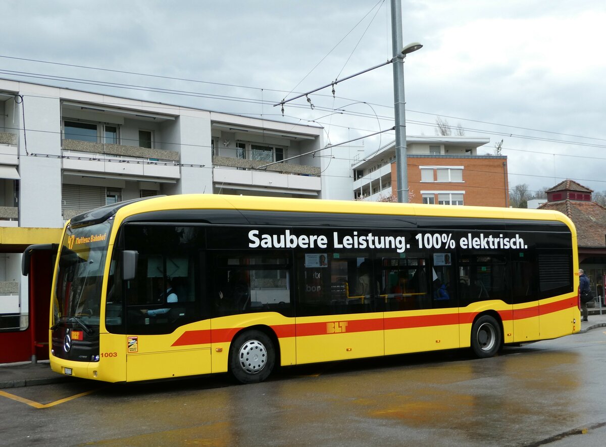 (247'880) - BLT Oberwil - Nr. 1003/BL 221'733 - Mercedes am 30. M�rz 2023 in Bottmingen, Schloss