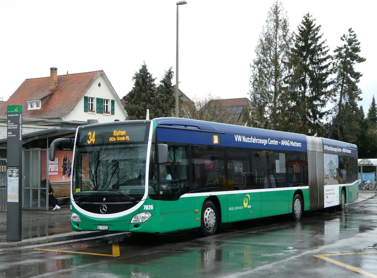 (247'908) - BVB Basel - Nr. 7026/BS 99'326 - Mercedes am 30. M�rz 2023 in Bottmingen, Schloss