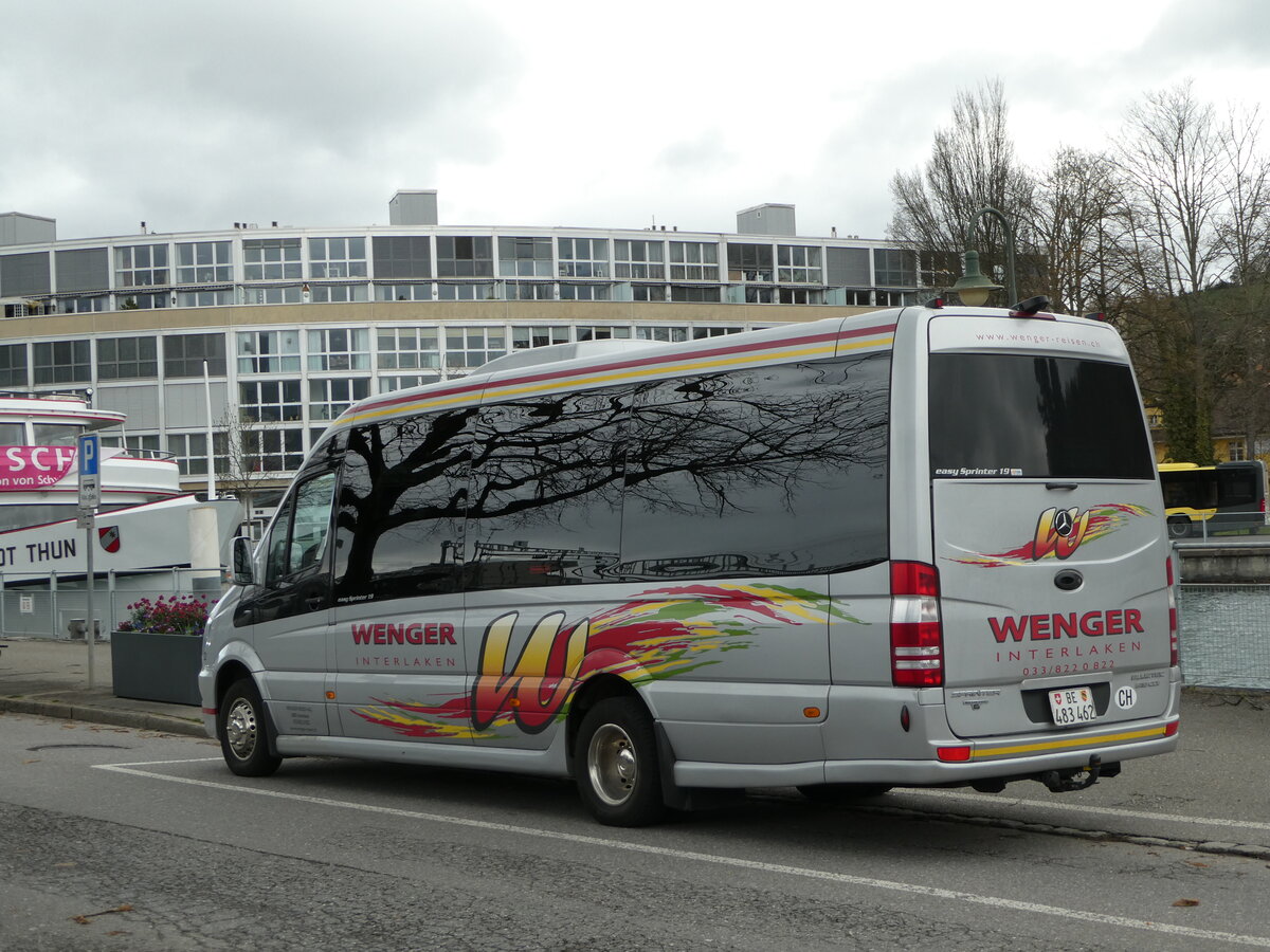 (247'920) - Wenger, Interlaken - Nr. 2/BE 483'462 - Mercedes am 1. April 2023 bei der Schiffl�ndte Thun